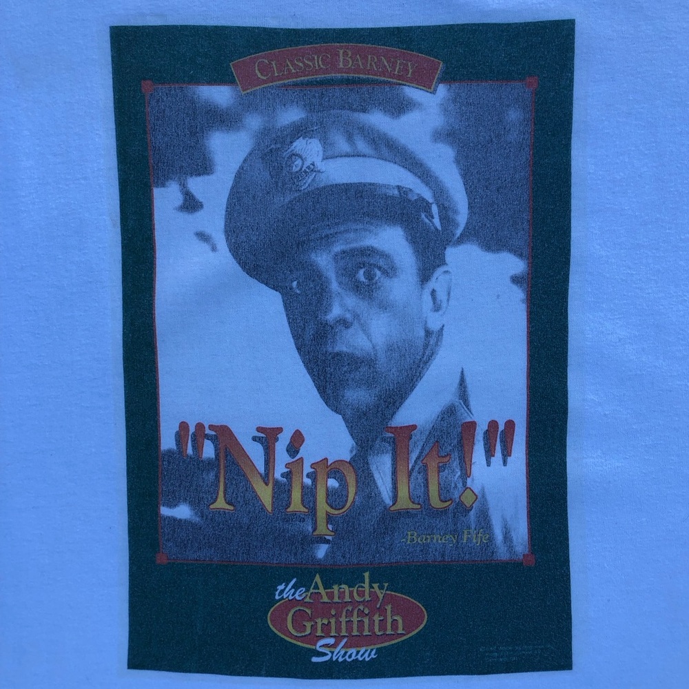 Vtg 90’s Barney Fife The Andy Griffith Show Nip It! Tv Promo Tee - Size Xl View 4